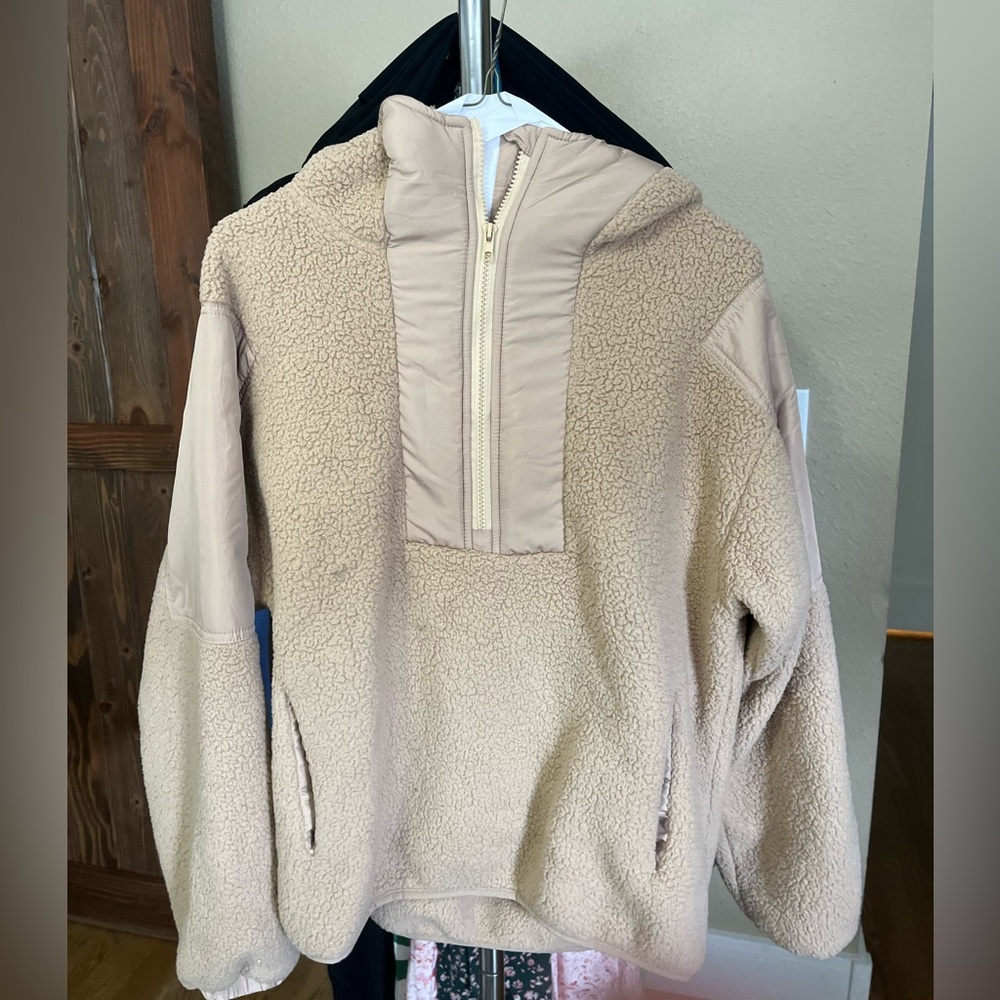 Panadilla womans half zip fleece pullover, size small